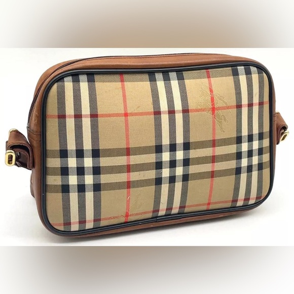 Vintage Burberrys Horseferry Nova Check Crossbody Shoulder Bag- Free Gift - Picture 4 of 15